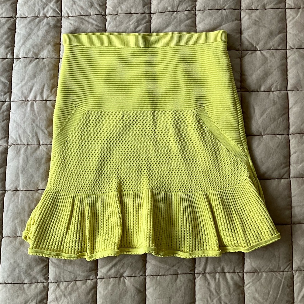 RACHEL Rachel Roy Ruffle Mini Skirt - Yellow - Small